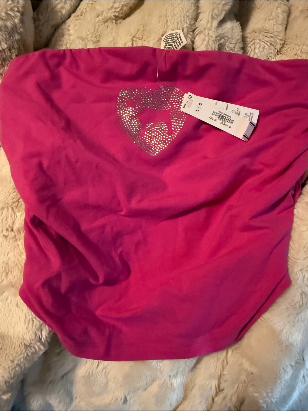 Pink by Victoria secret large tube top